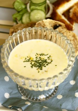 A picture of Corn Summer Potage.