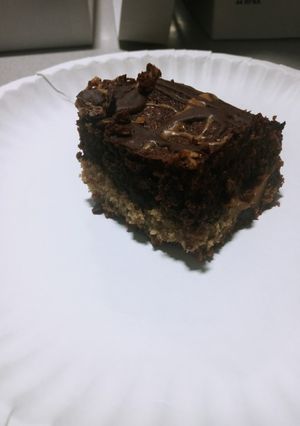 A picture of Reese Cup Brookies.