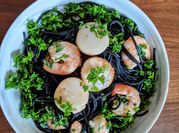 A picture of raw scallops