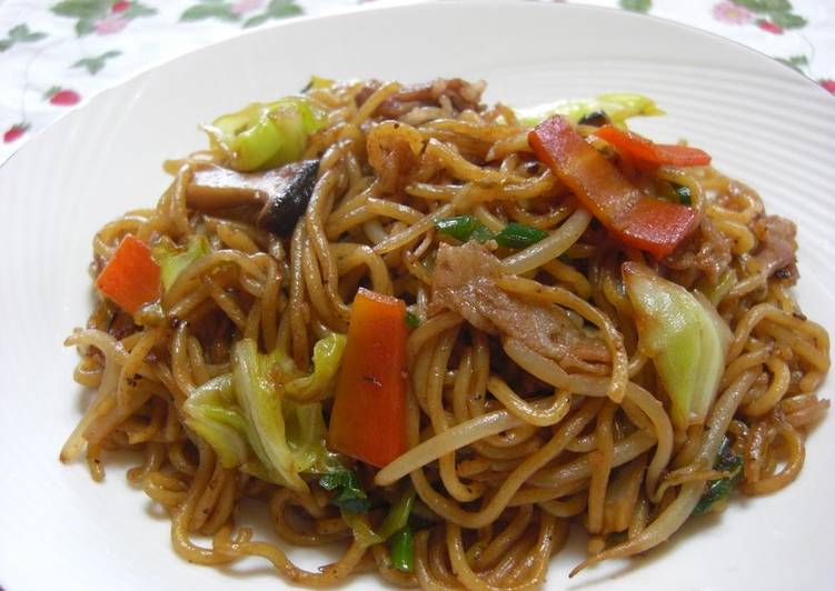 Recipe of Homemade Chewy Yakisoba Noodles