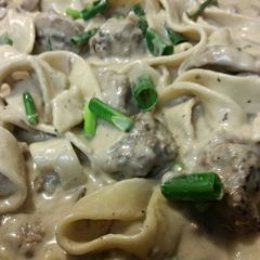 A picture of Stroganoff Meatballs ala Nan.