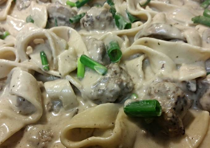 Stroganoff Meatballs ala Nan