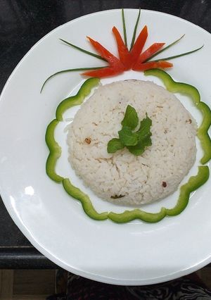 A picture of Coconut Milk Garlic Rice.