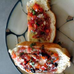 A picture of Bruschetta.