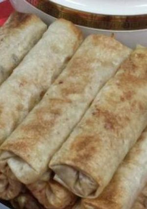 صورة لوصفة رول الدجاج والمكسرات