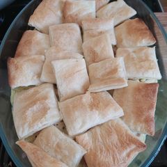 A picture of Chicken & Leak Pie.