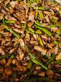 Mushrooms and Asparagus with Bacon