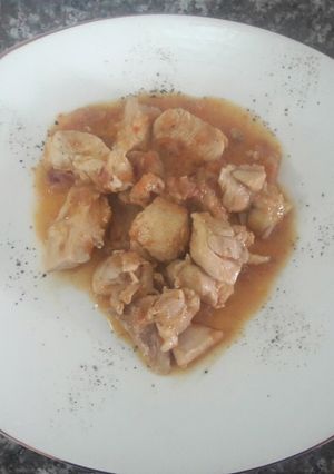 Una foto de Pollo al curry
