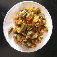 A picture of Lady finger masala.