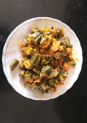 A picture of Lady finger masala.