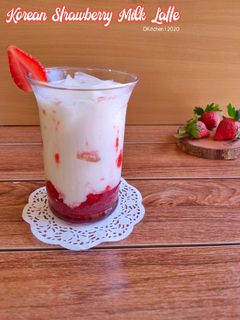Foto resep Korean Strawberry Milk Latte