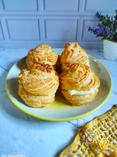 Foto resep Choux pastry with vanilla vla