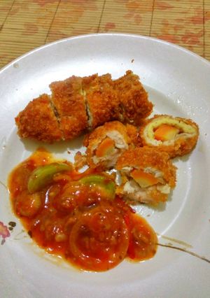 Foto resep Ayam gulung wortel