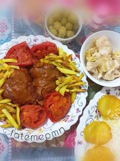 عکسی از دستور مرغ کازرونی