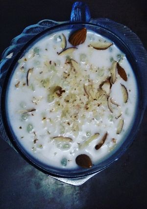 A picture of Sabudana Kheer.