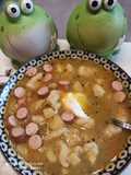 Suppe🍲 mit Klößchen und Würstchen