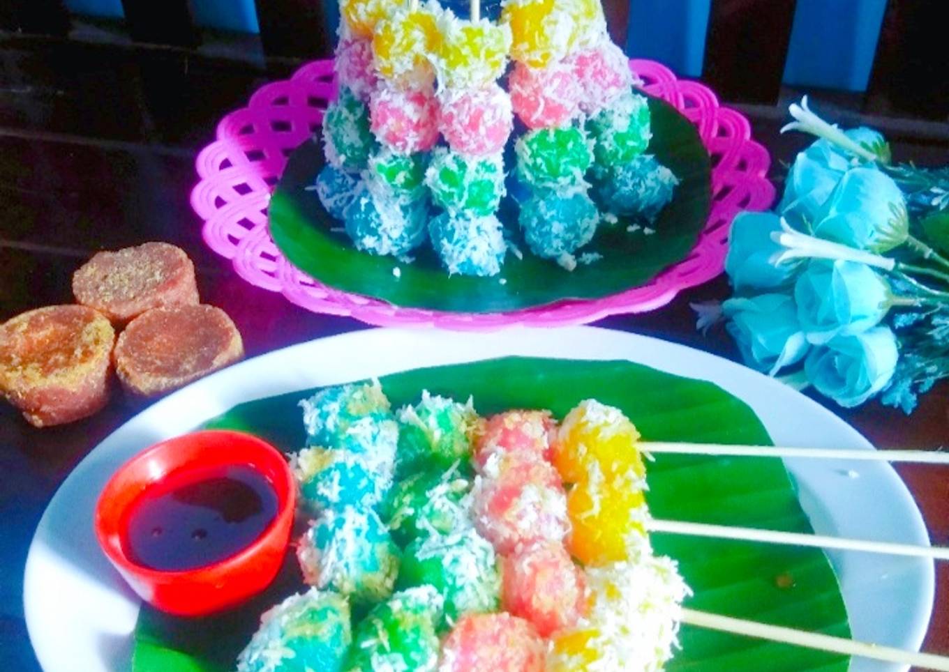 Sate singkong pelangi