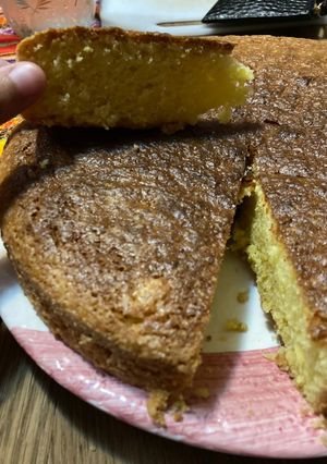 Una foto de Torta licuada de naranja 🍊