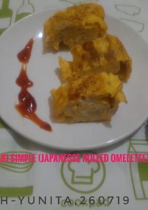 Foto resep Tamagoyaki Simple (Japanese Rolled Omelette)
