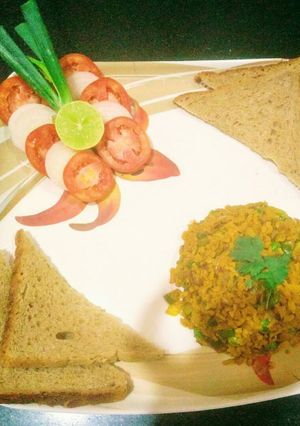 A picture of Soya granules bhurji.