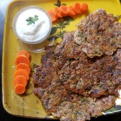 A picture of Leftover moong dal rice thalipeeth.