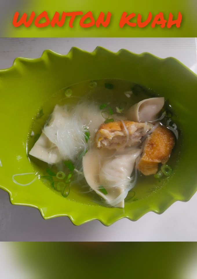 Foto resep Wonton kuah ala umma Nazzid
