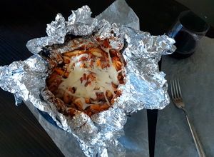Foto di Cavatelli al cartoccio con mozzarella di bufala