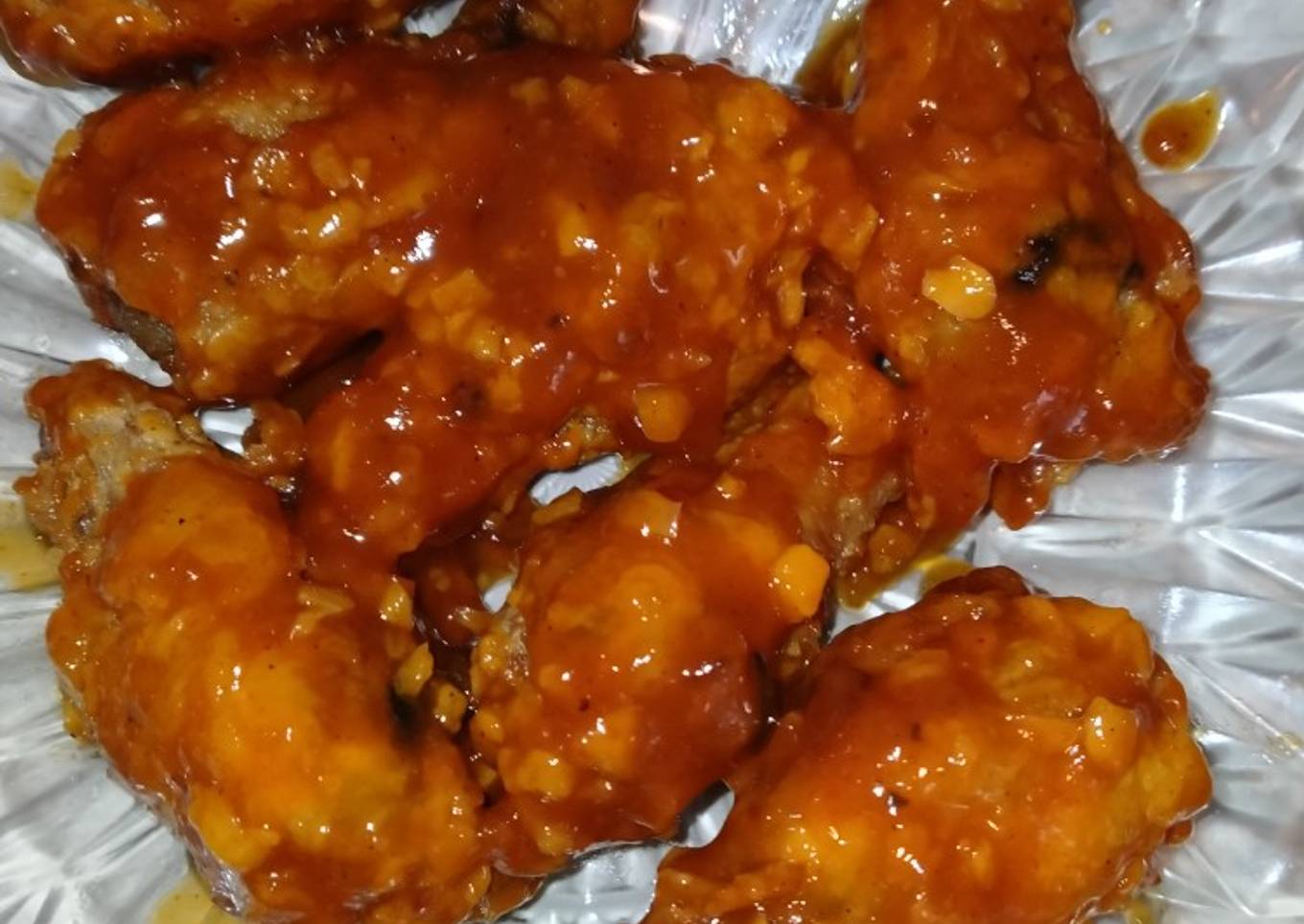 Chicken wings saus barbeque