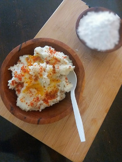 A picture of Rice khichu (Gujrati recipy).
