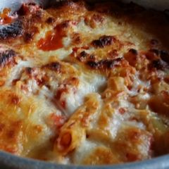 Iz's Baked Ziti Something or Other A picture of Iz's Baked Ziti Something or Other.
