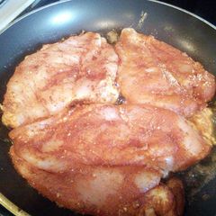 A picture of Super moist and juicy chicken breast.
