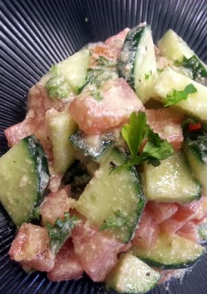 A picture of Tahini Salata (Jerusalem Salata).