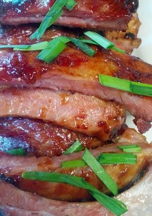 A picture of Sticky spicy Ribs.