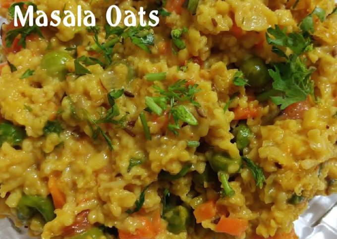 Healthy Vegetable Masala Oats Recipe