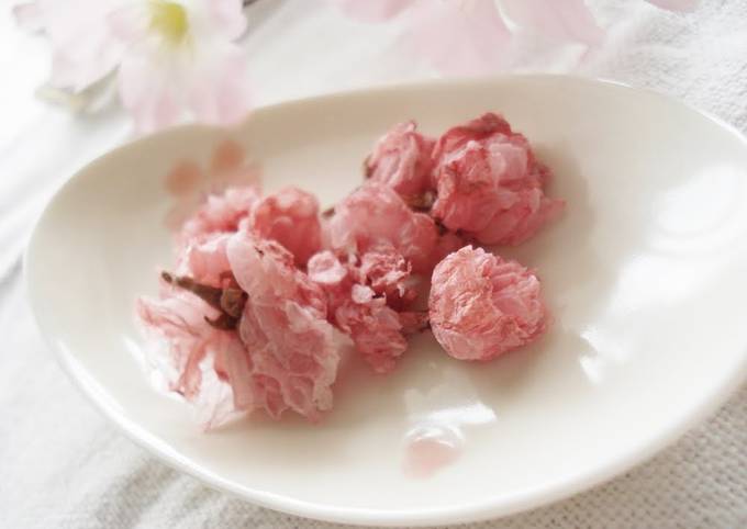 Salt-Cured Cherry Blossoms recipe main photo