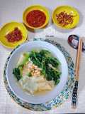 Mian Fun Kueh / Pan Mee Hakka soup