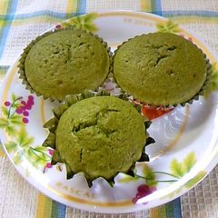 Matcha Muffins♡ with Pancake Mix A picture of Matcha Muffins♡ with Pancake Mix.