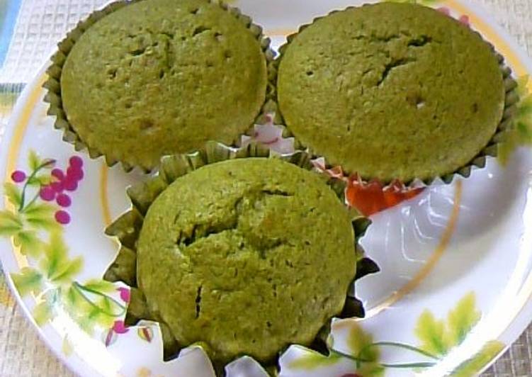 Simple Way to Make Quick Matcha Muffins♡ with Pancake Mix