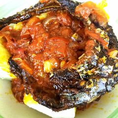 A picture of Mixed Oil Yam Sauce.