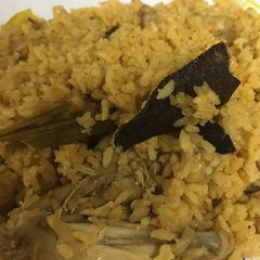A picture of Special chicken biryani.