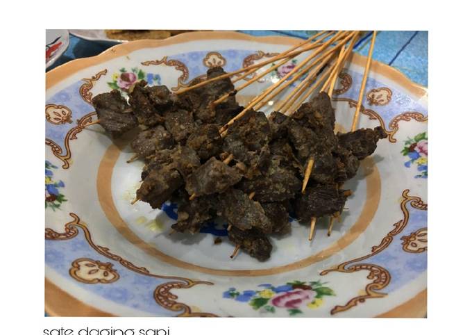 Wajib coba! Cara gampang membuat Sate Daging Sapi untuk Idul Adha  lezat