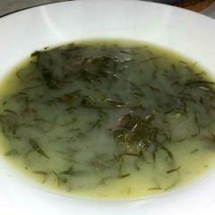A picture of Caldo Verde (kale soup).