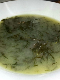 A picture of Caldo Verde (kale soup).
