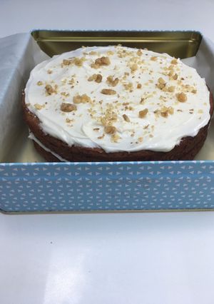 A picture of Egg free carrot cake.