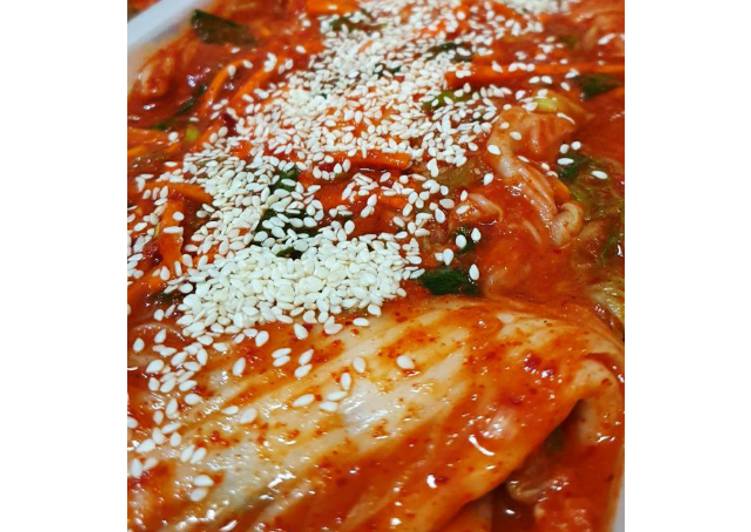 BIKIN NGILER! Begini Cara Membuat Baechu kimchi (kimchi sawi putih) Anti Gagal