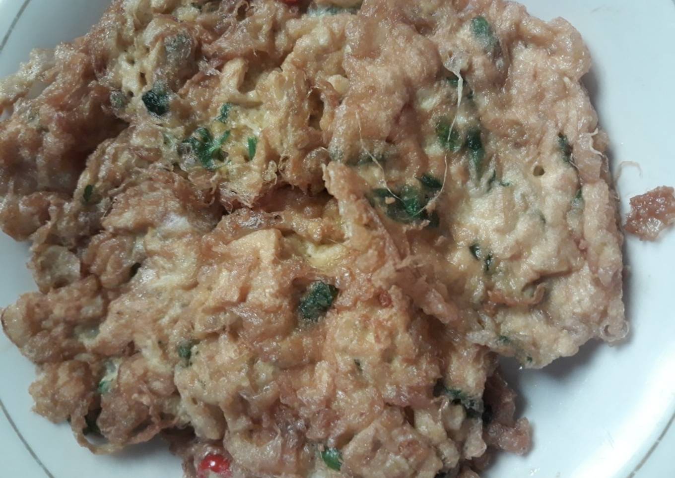 Dadar Telur Bebek +Tempe