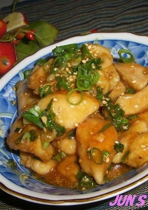 A picture of Tender Chicken Breast with Sweet and Salty Mayonnaise.