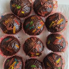 A picture of Melt-in-the-Mouth Chocolate Cupcakes.