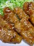 Nagaimo Yam and Pork Teriyaki Rolls