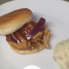 A picture of Best pulled pork BBQ sandwiches.